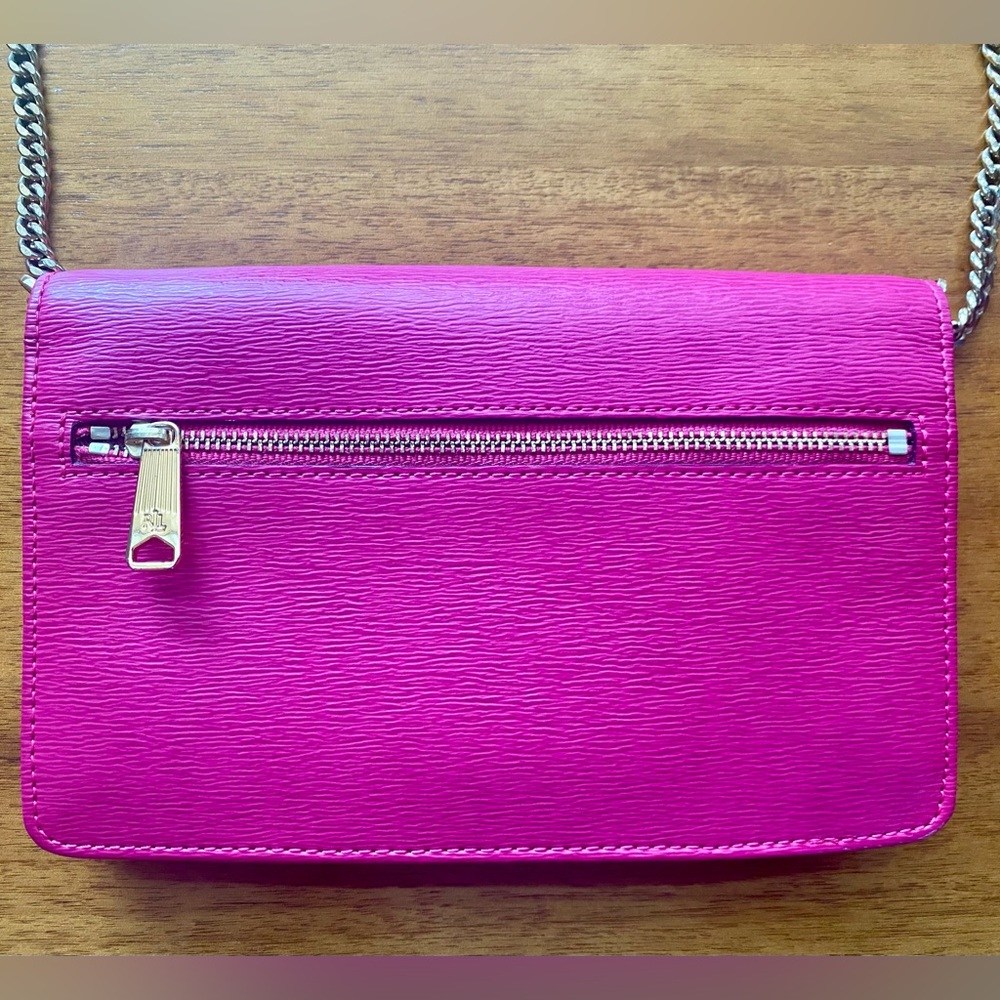Ralph Lauren Newbury Leather Mini Crossbody - Picture 2 of 8
